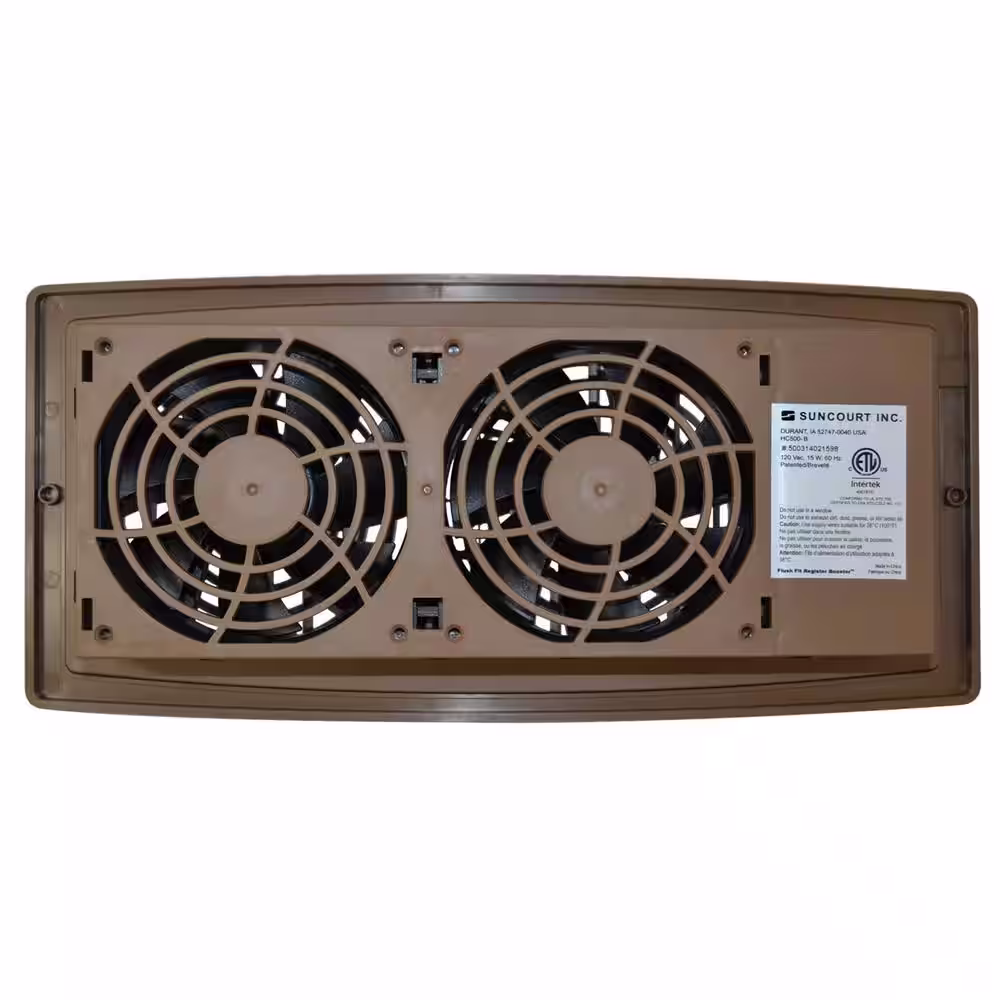 Suncourt Flush Fit Smart Register Booster Fan - Brown