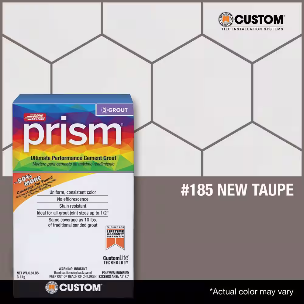 Custom Building Products Prism #185 New Taupe 17 lb. Ultimate Performance Grout
