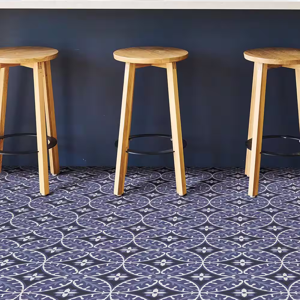 FloorPops Capri 12 in. W x 12 in. L Multicolor Peel & Stick Vinyl Tile Flooring (20 sq. ft./case)
