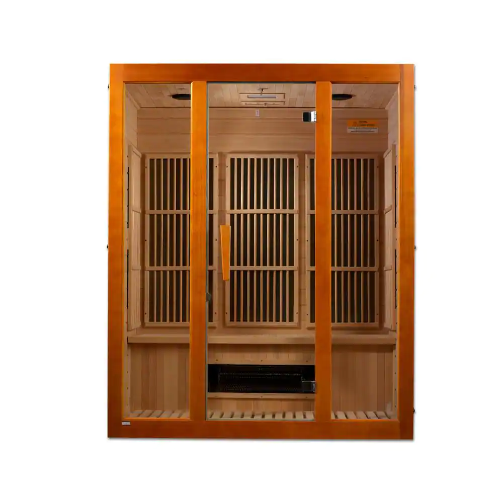 Maxxus Lifesauna Aspen Upgraded 2-Person Electric Infrared Sauna with 6 Dual Tech Infrared Heaters and Chromotherapy