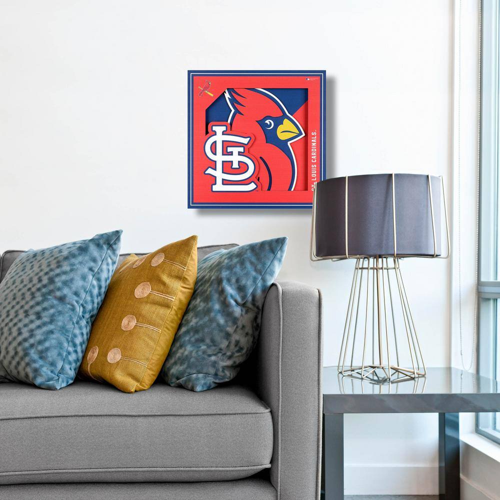 YouTheFan MLB St. Louis Cardinals 3D Logo Series Wall Art - 12x12
