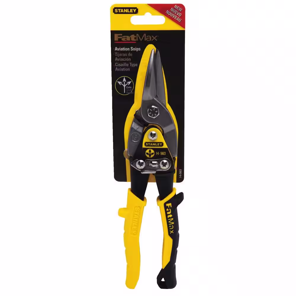 None 10 in. FATMAX Straight Cut Compound Action Aviation Snip