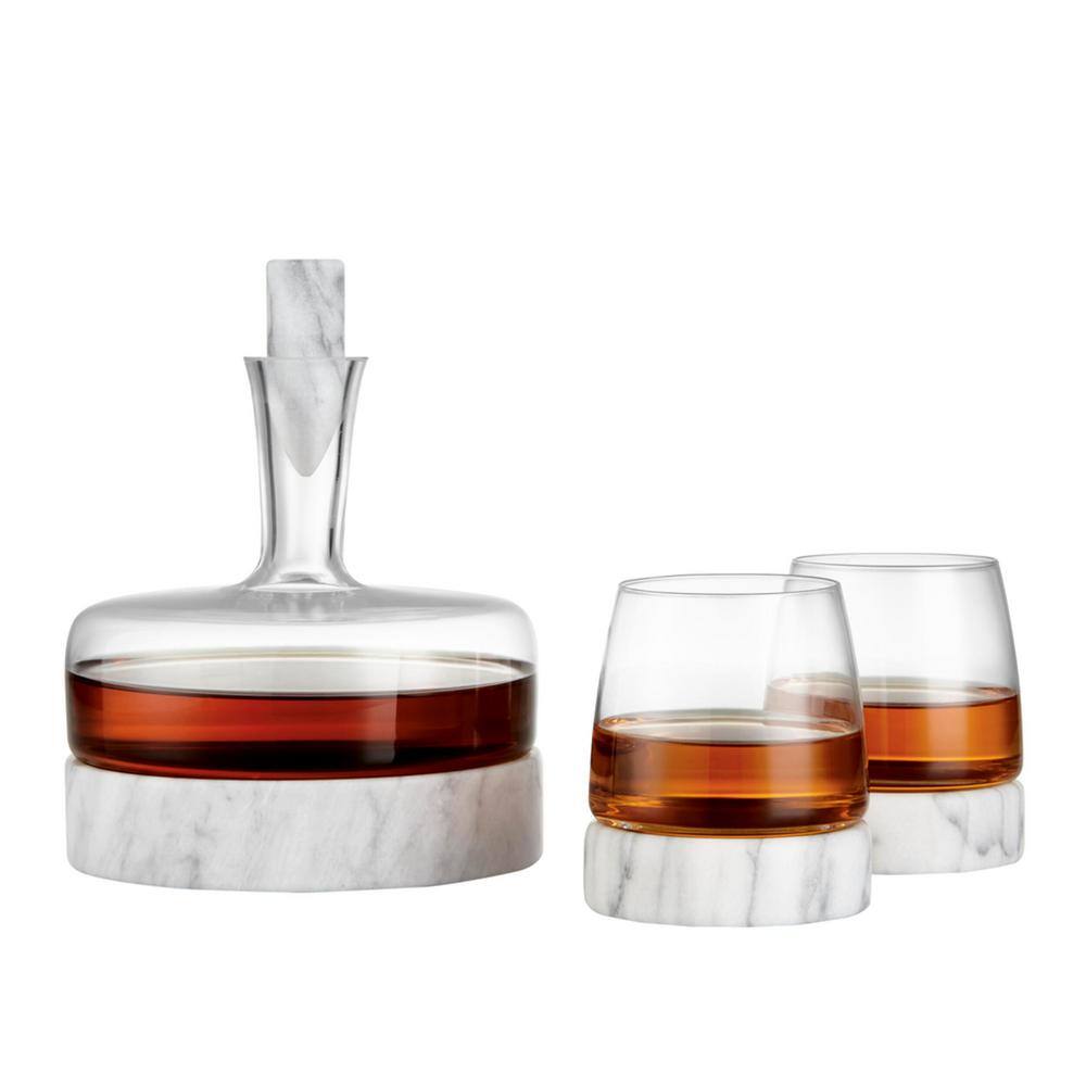 Godinger Stone Cold 12 oz. DOF Crystal Glasses (Set of 2)