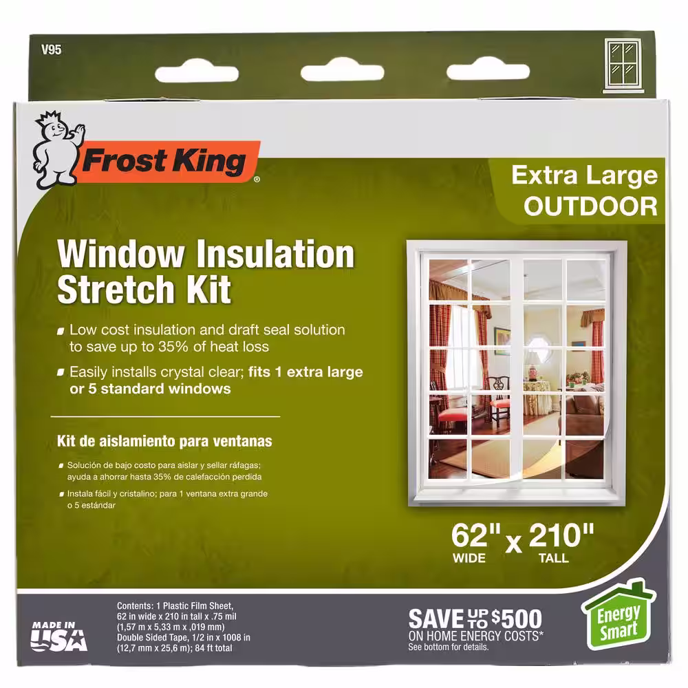 Frost King 62 in. x 210 in. Outdoor Stretch Window Insulation Kit