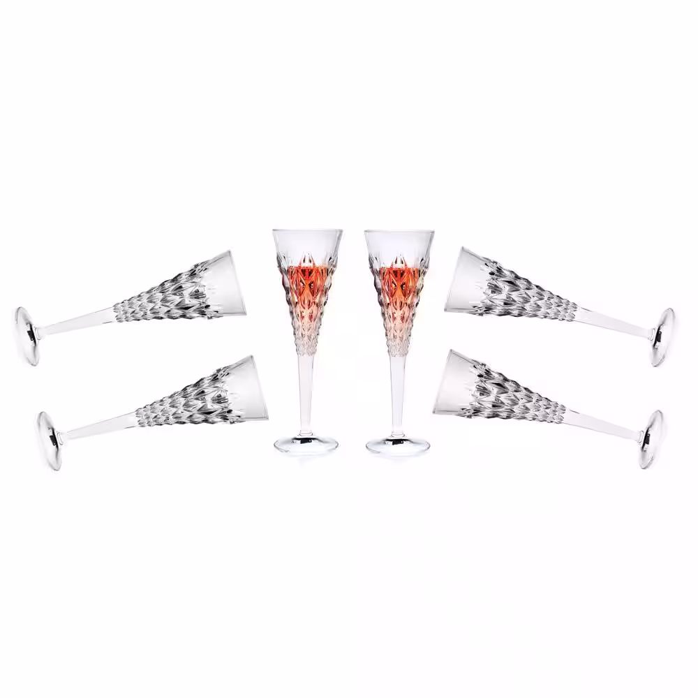 Lorren Home Trends Enigma Collection Flutes (Set of 6)