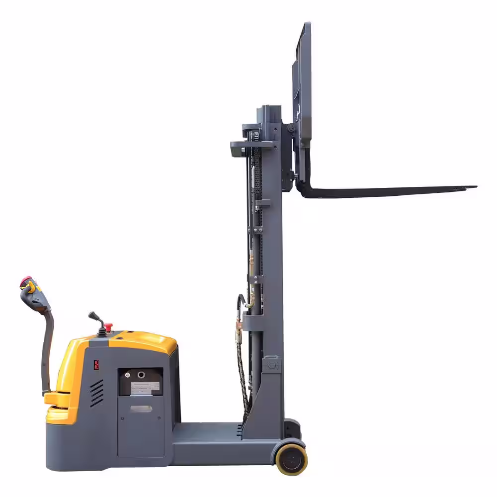 None 3300 lbs. Full Electric Counterbalanced Stacker 177 in. Lift Height