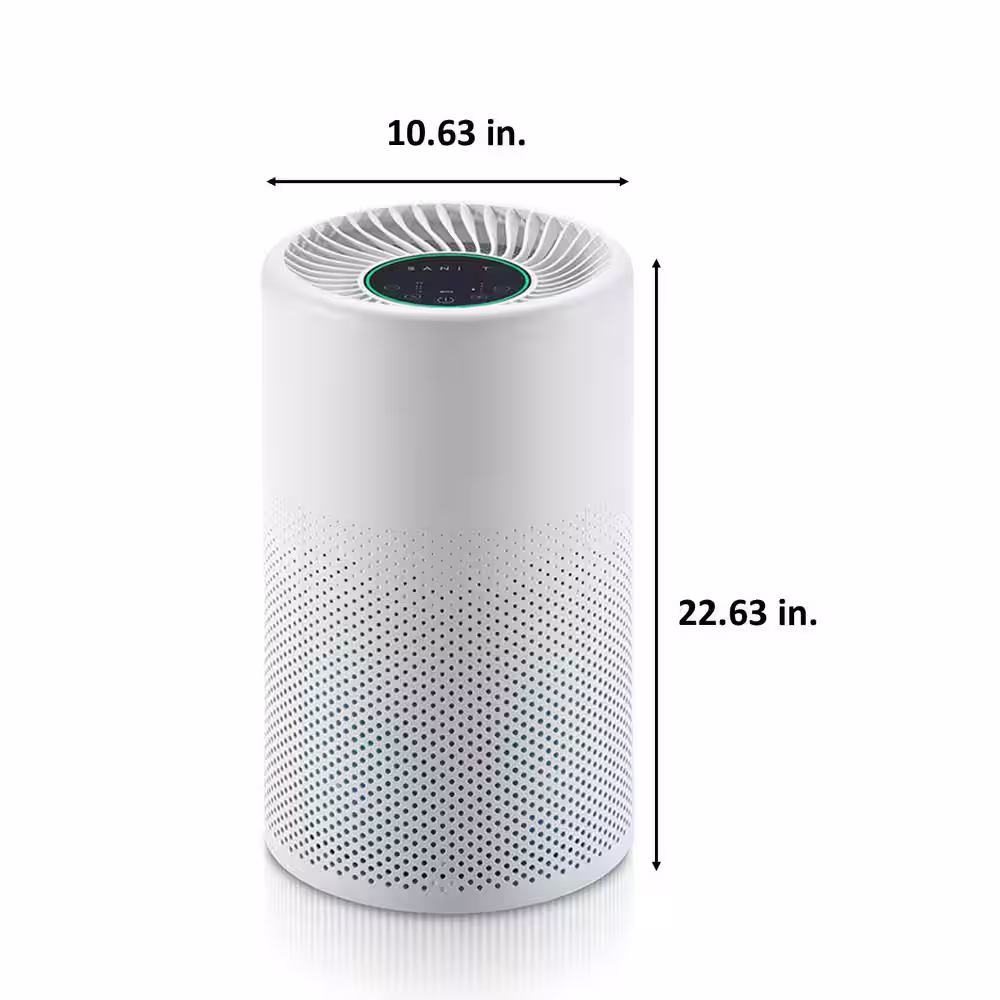 Smart Solar Sani-T Breeze Pro Compact 275 sq.ft. Tabletop Air Purifier with HEPA Filter