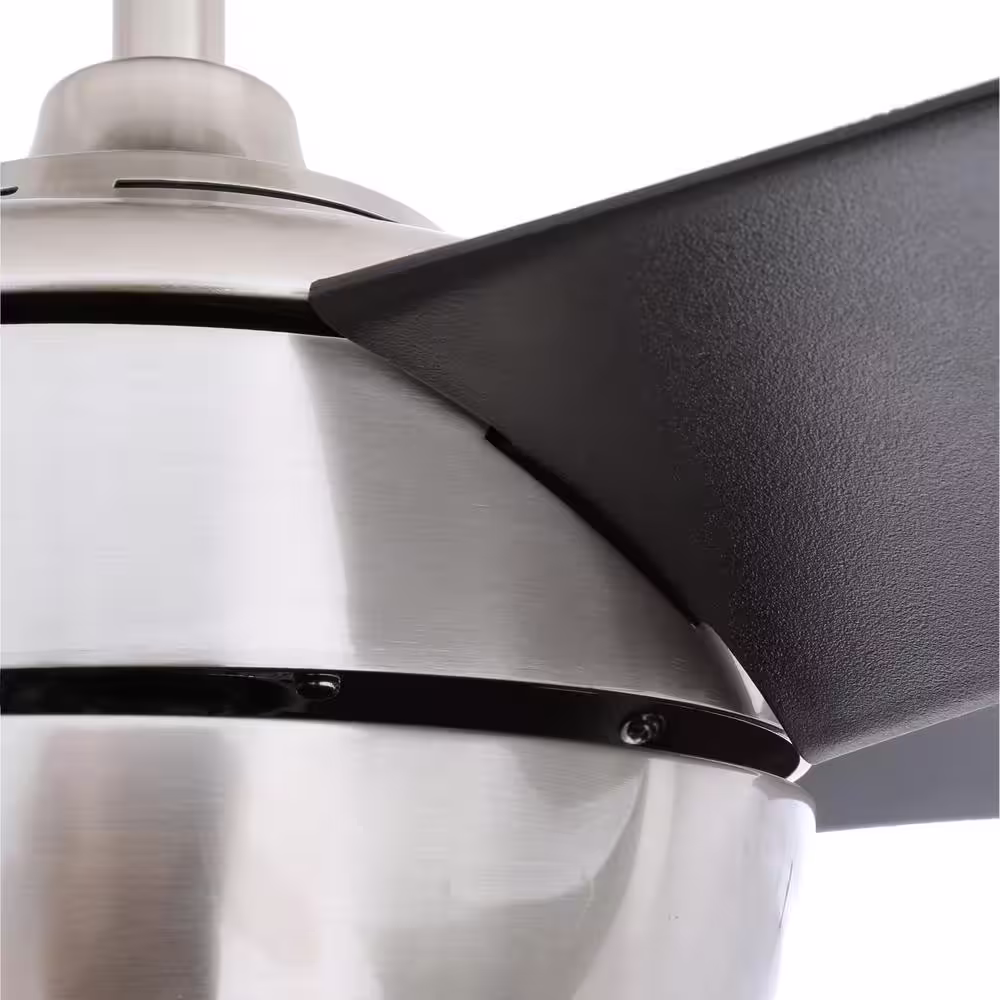 Home Decorators Collection Windward IV 52 in. Indoor LED Brushed Nickel Ceiling Fan with Dimmable Light Kit, Remote Control and Reversible Motor