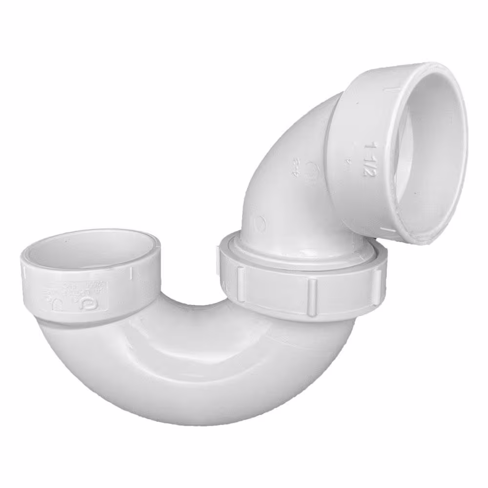 VPC 1-1/2 in. PVC Hub x Hub P- Trap