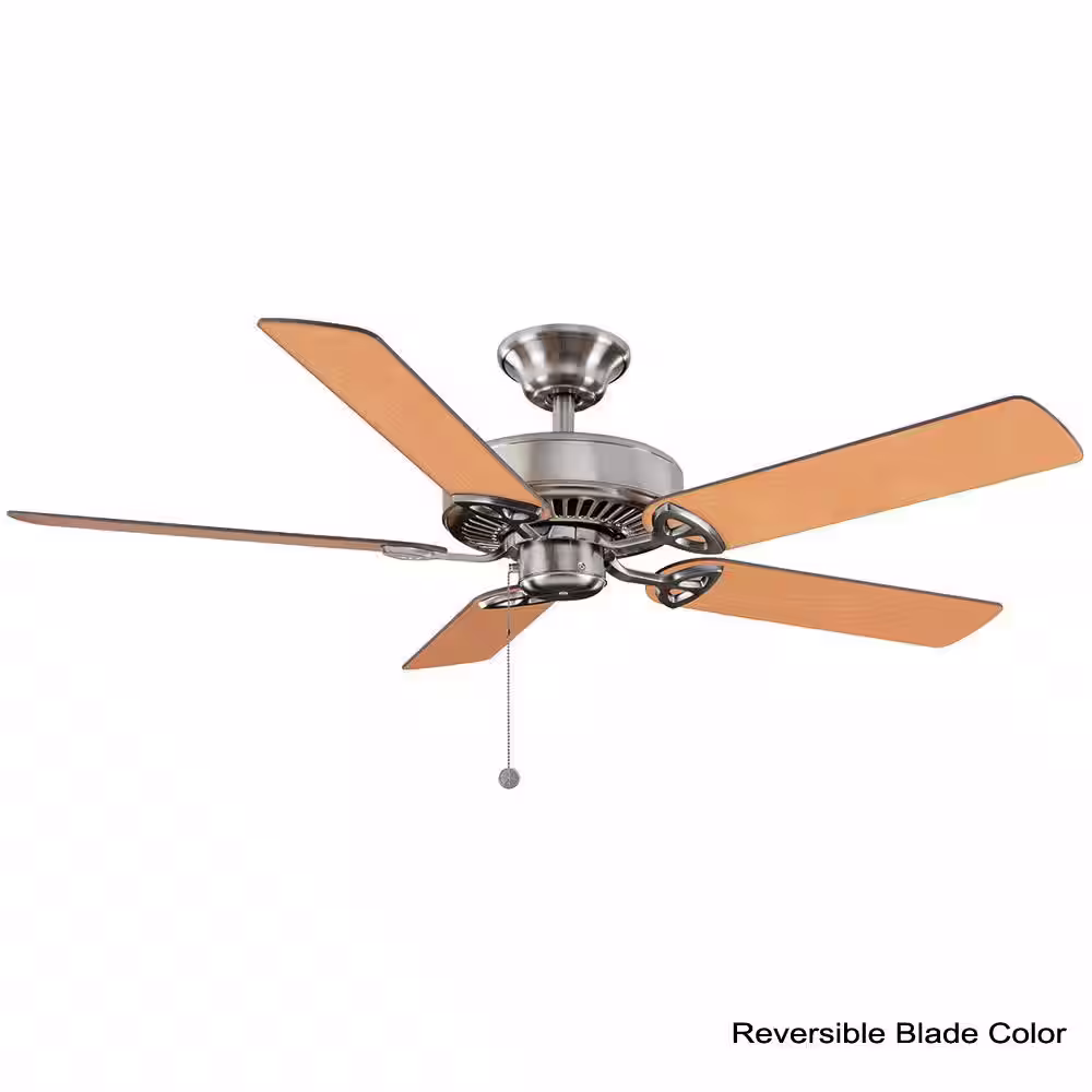 None Farmington 52 in. Indoor Brushed Nickel Ceiling Fan