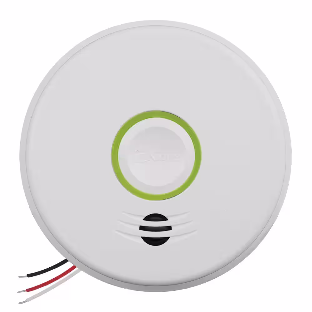 Kidde 10 Year Worry-Free Hardwired Combination Smoke and Carbon Monoxide Detector with Wire-Free Voice Interconnect