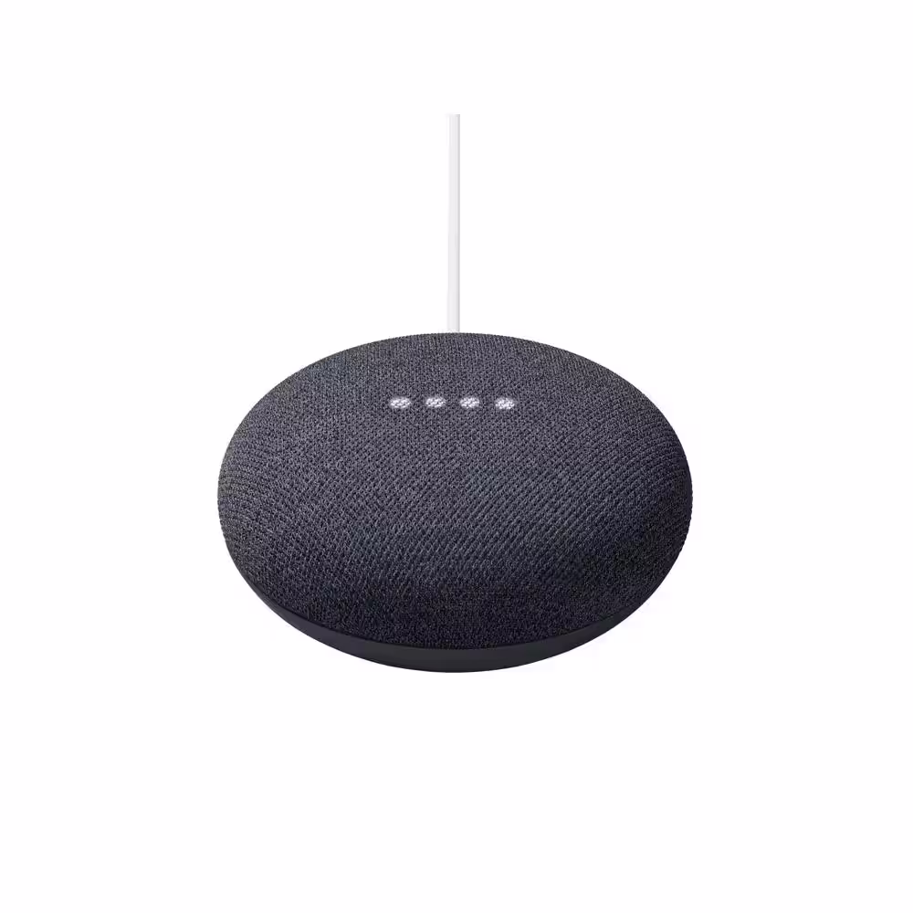 Google Nest Mini (2nd Gen) - Smart Home Speaker with Google Assistant in Charcoal (2-Pack)