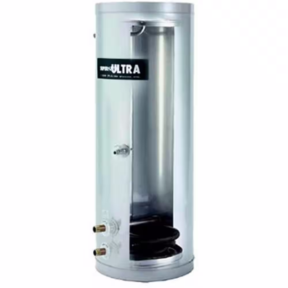 None SSU 30 Indirect Water Heater, Stainless steel, with Natural Gas. Storage tank, with 100,000 BTU.