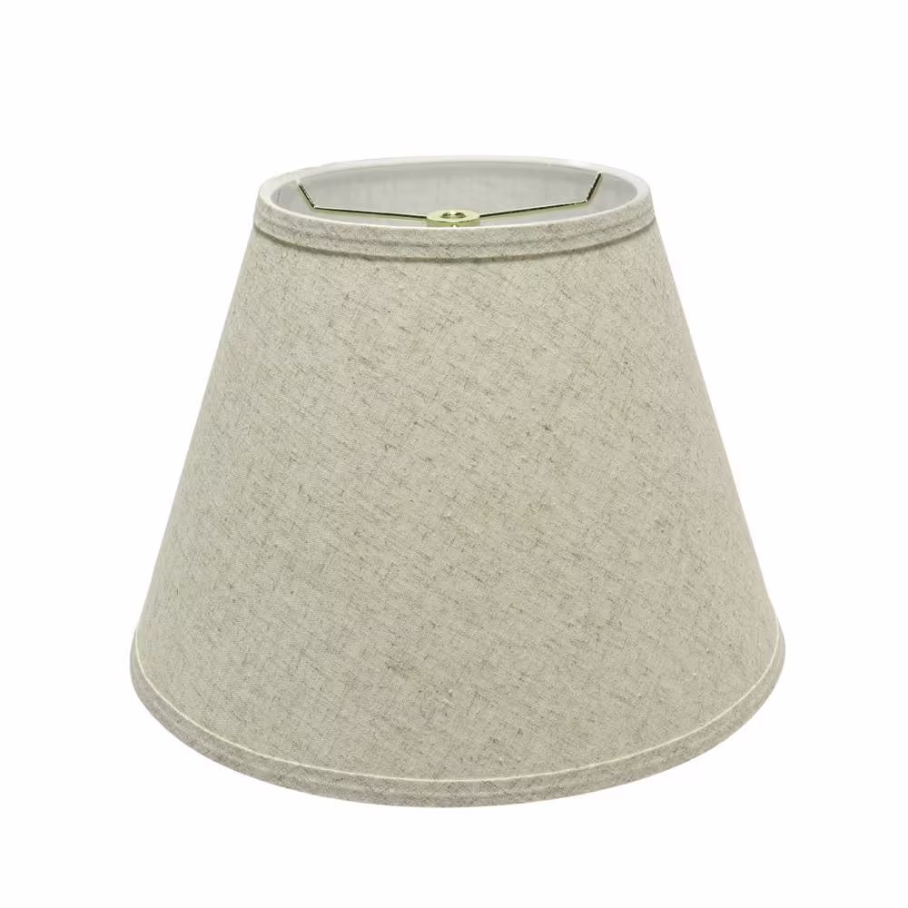 Aspen Creative Corporation 13 in. x 9.5 in. Beige Hardback Empire Lamp Shade