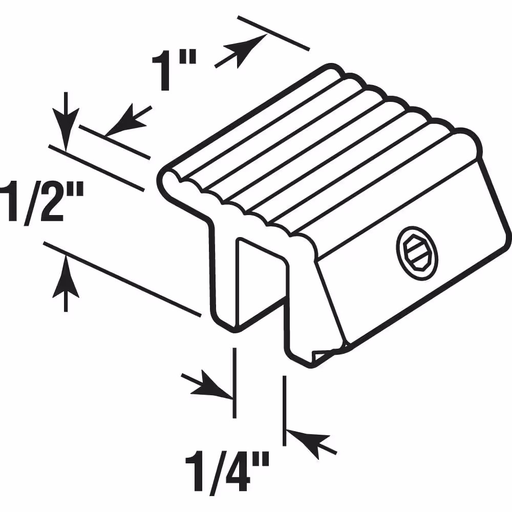 Prime-Line 1/4 in. x 1 in. Diecast Construction Black-Painted Window Lock w/Allen Drive Fasteners