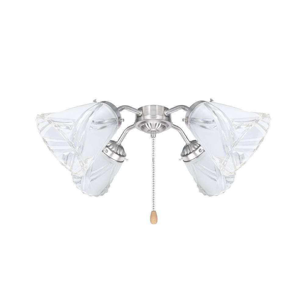 None 2-1/8 in. Fitter x Dia 5-1/4 in. x 5-1/4 in. H, 4PK - Lighting Accessory - Replacement Glass - Clear and Frosted