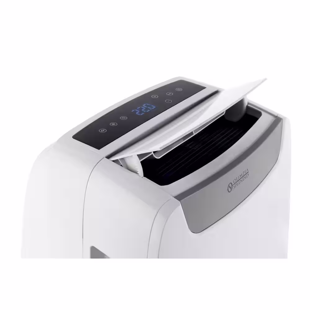 OLIMPIA SPLENDID 14,000 BTU Portable Air Conditioner 4 in 1 (AC, Heating, Fan, Dehumidifier) with Remote in White