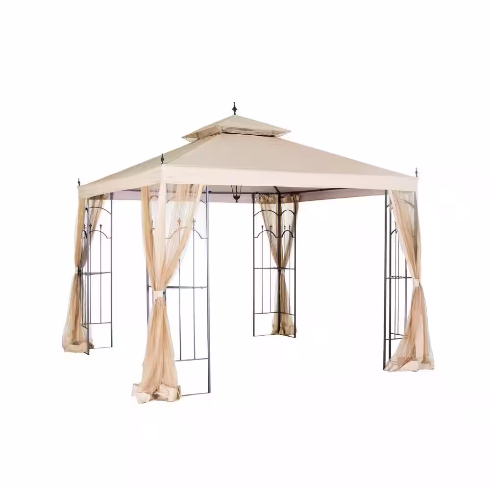 Hampton Bay Replacement Canopy Outdoor Patio for 10 ft. x 10 ft. Arrow Gazebo