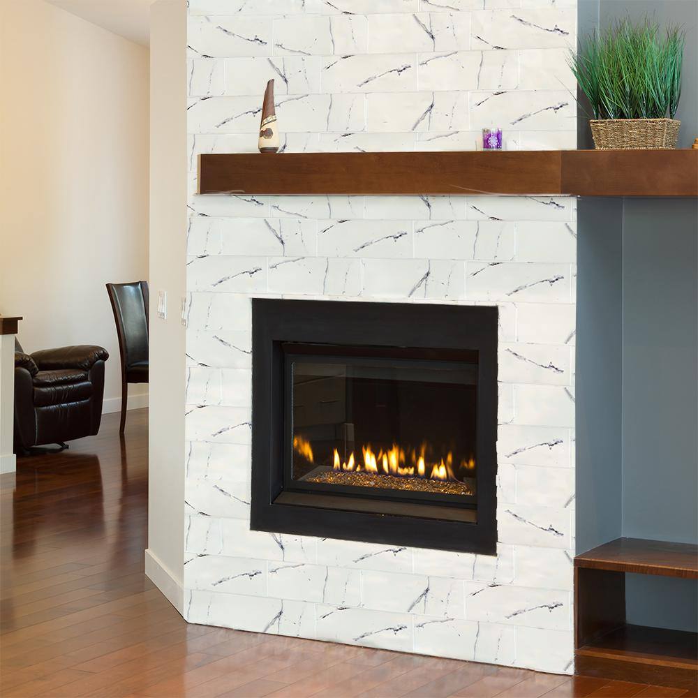 Jeffrey Court Carrara Inkjet White 4 in. x 12 in. Matte Ceramic Wall Tile (10.33 sq. ft./Case)