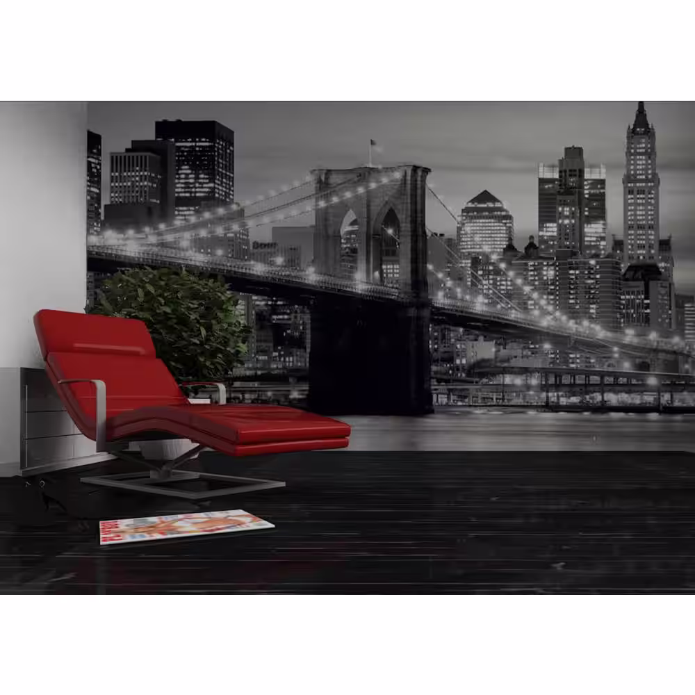 Dundee Deco Falkirk Airdrie Cityscapes Brooklyn Bridge Park Vintage Wall Mural