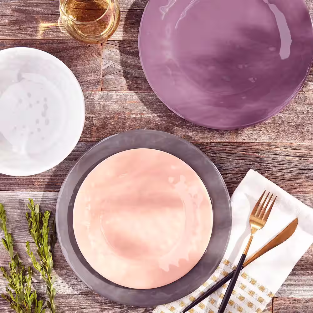 Tabletops Gallery Hawaiian Sunset 12-Piece Melamine Assorted Dinnerware Set (Service for 4)