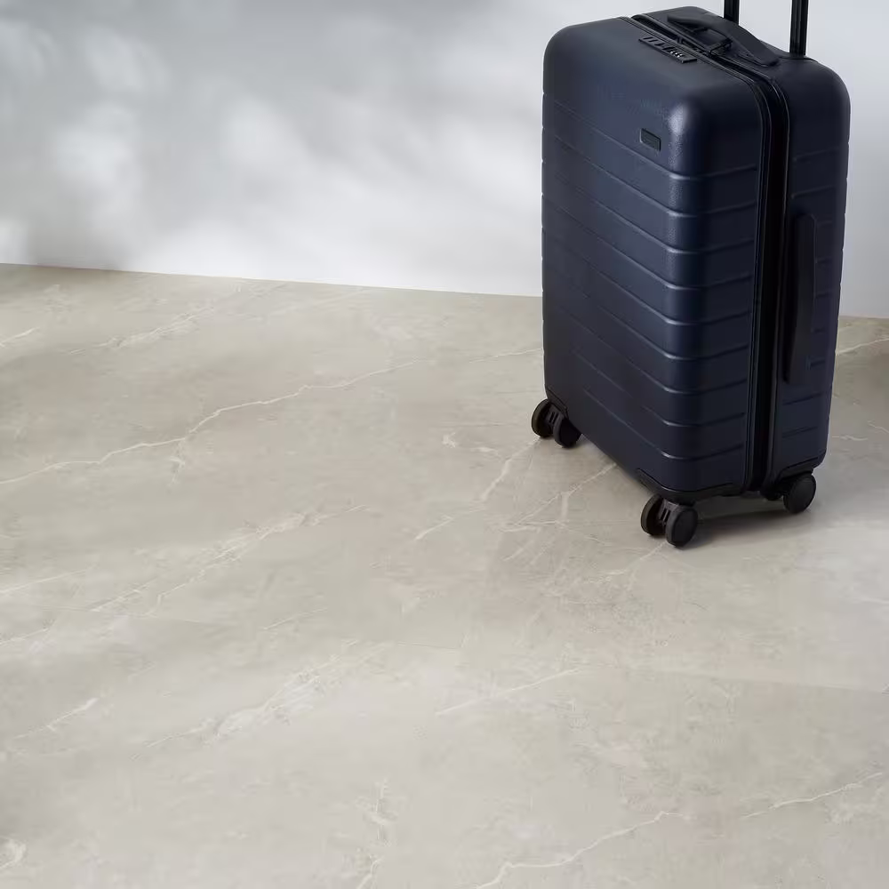 Ivy Hill Tile Duren Marbello Beige 28MIL x 18 in. W x 36 in. L Glue Down Waterproof Luxury Vinyl Plank Flooring (36 sqft/case)