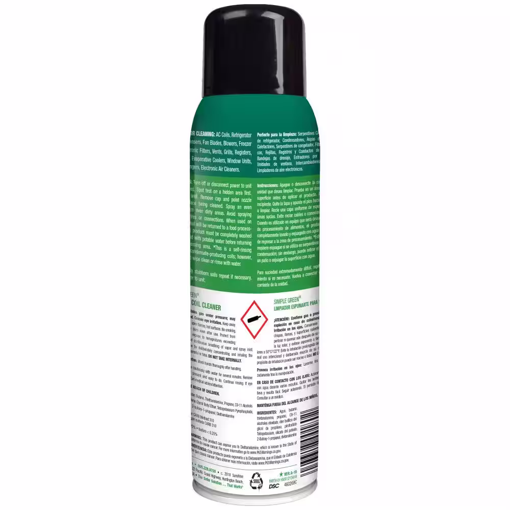 Simple Green 20 oz. Foaming Coil Cleaner Aerosol