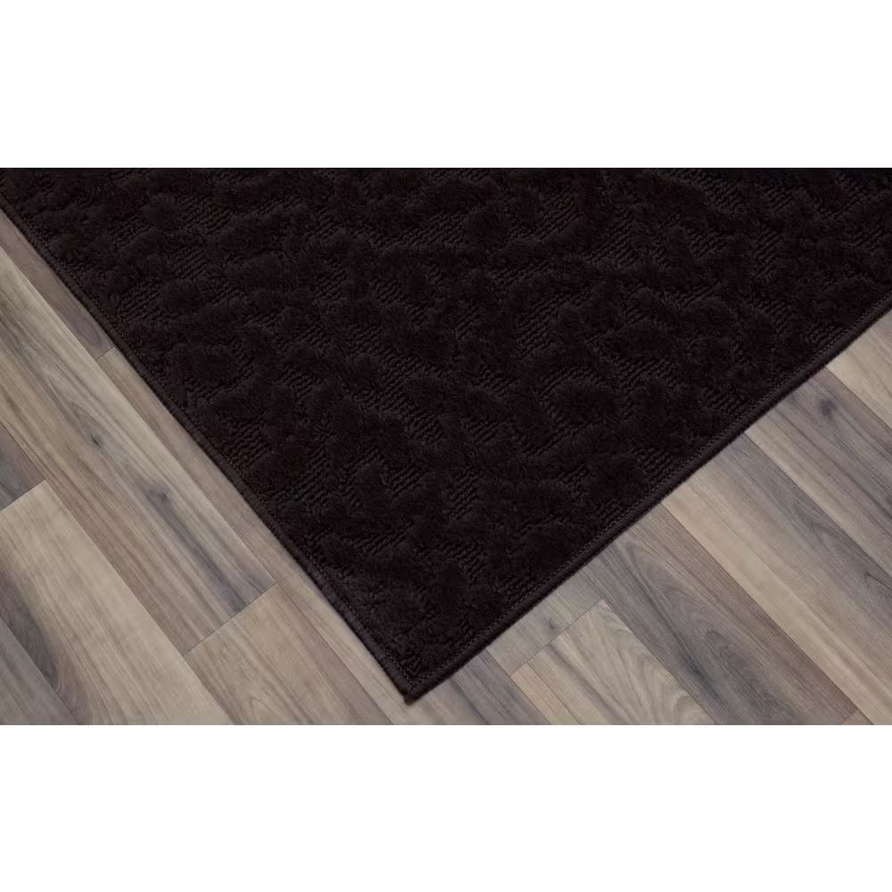 Garland Rug Ivy Chocolate 3 ft. x 12 ft. Runner Rug