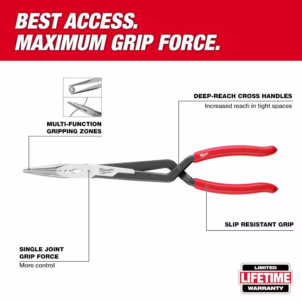 Milwaukee Long Nose Pliers Set (2-Piece)