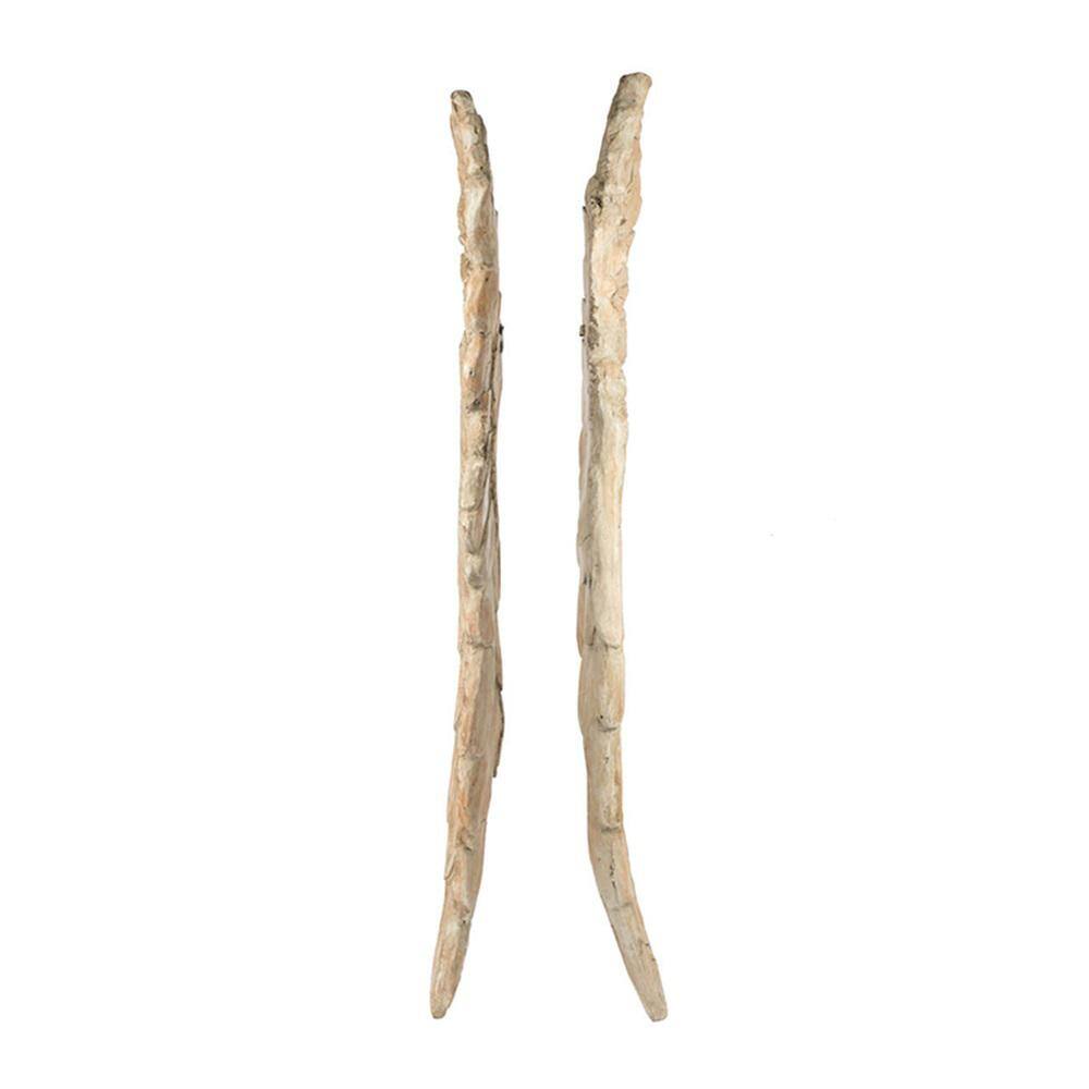 A & B Home Soar Angel Wings Natural Wall Art (Set of 2)