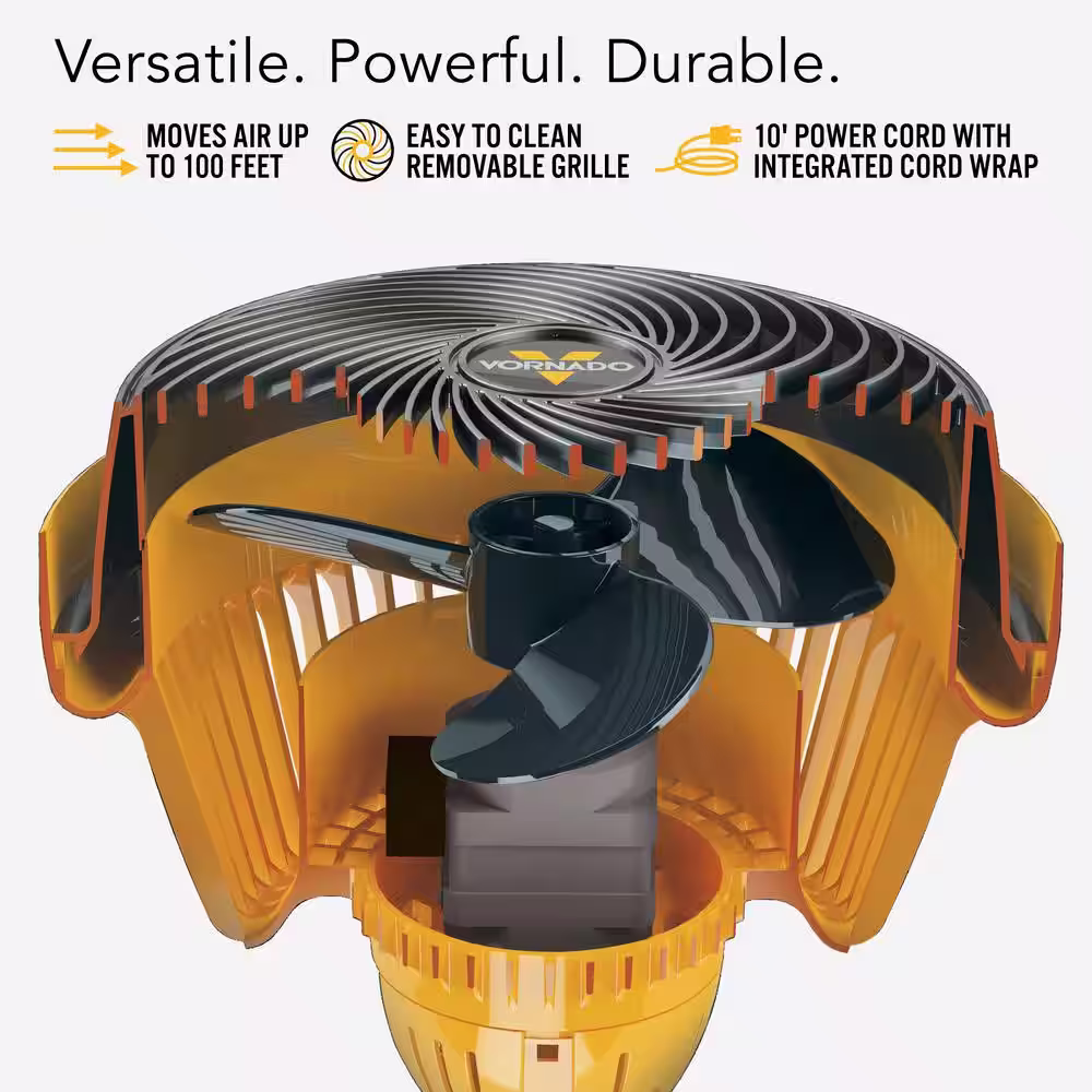 Vornado 10.75 in. Heavy-Duty High-Velocity Whole Room Shop Fan