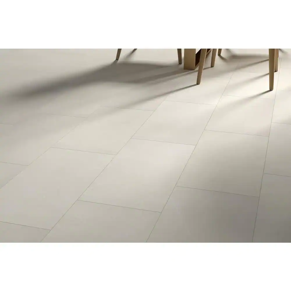 EMSER TILE Sterlina White 23.62 in. x 23.62 in. Polished Marble Look Porcelain Floor and Wall Tile (15.5 sq. ft./Case)