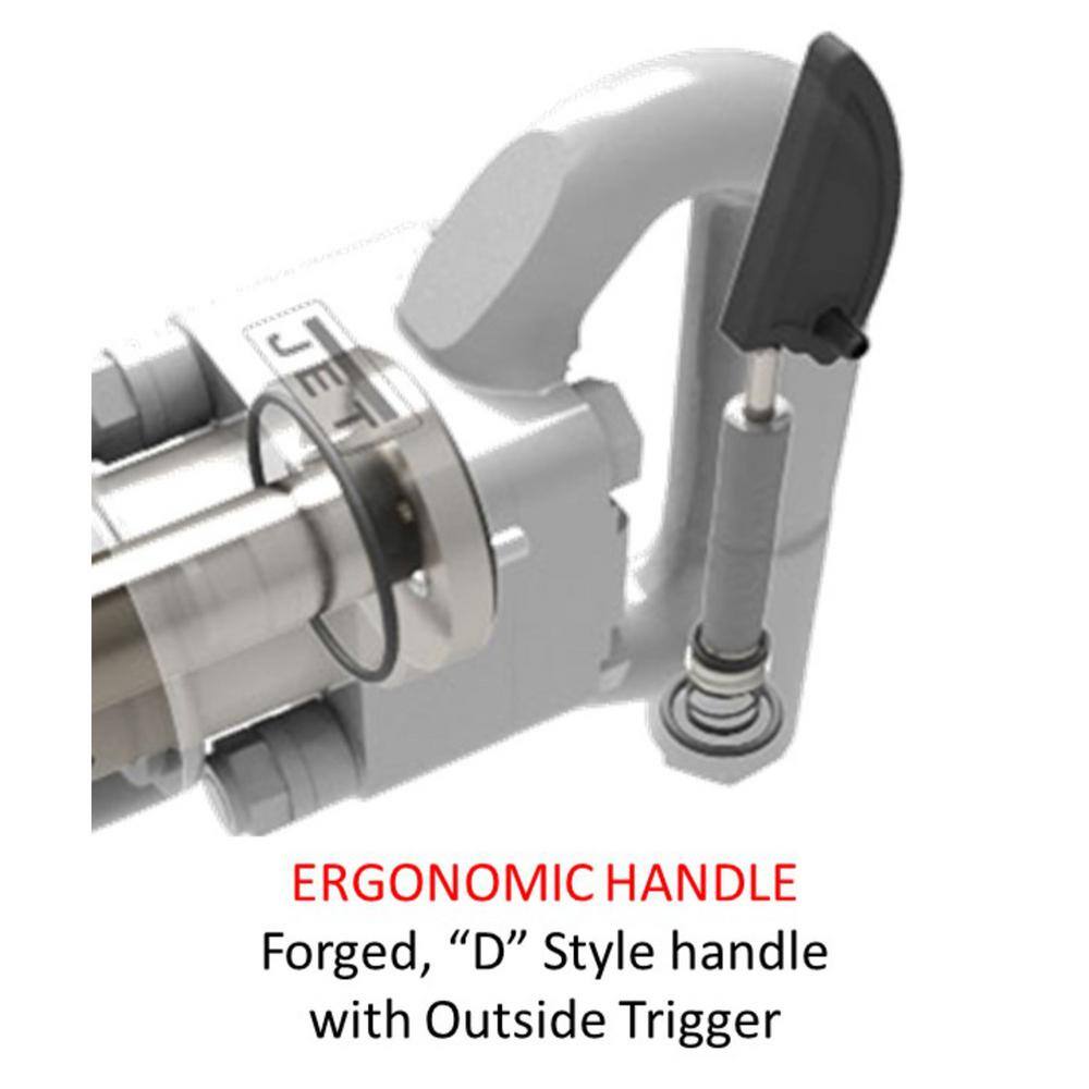 Jet 3 in. Stroke Round Shank 4-Bolt Chipping Hammer