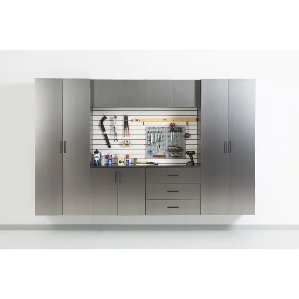 Garage TECH Astro Series 128 in. W x 79 in. H x 20 in. D Garage Cabinet Set A (7-Piece)