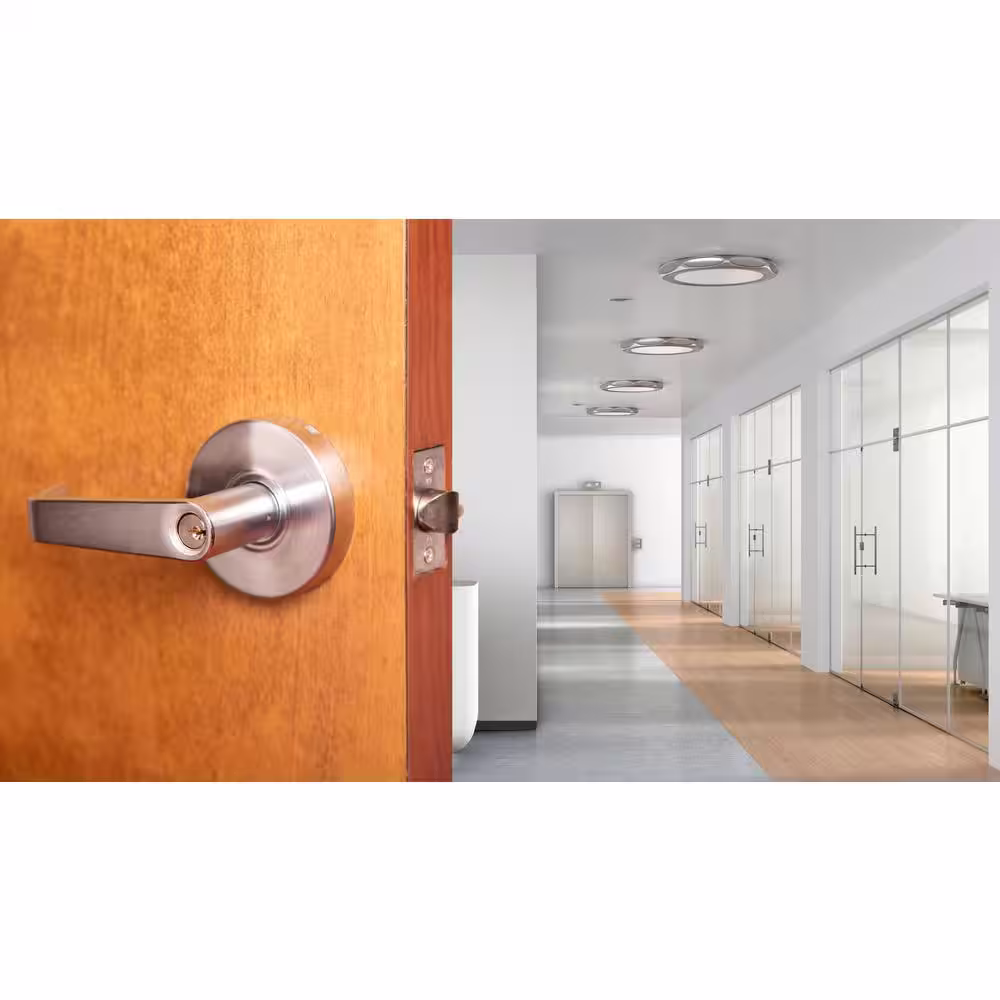 Taco LSV Saturn Brushed Chrome Grade 2 Commercial Cylindrical Entry Door Handle with 700 Series Single Cylinder Deadbolt Pack
