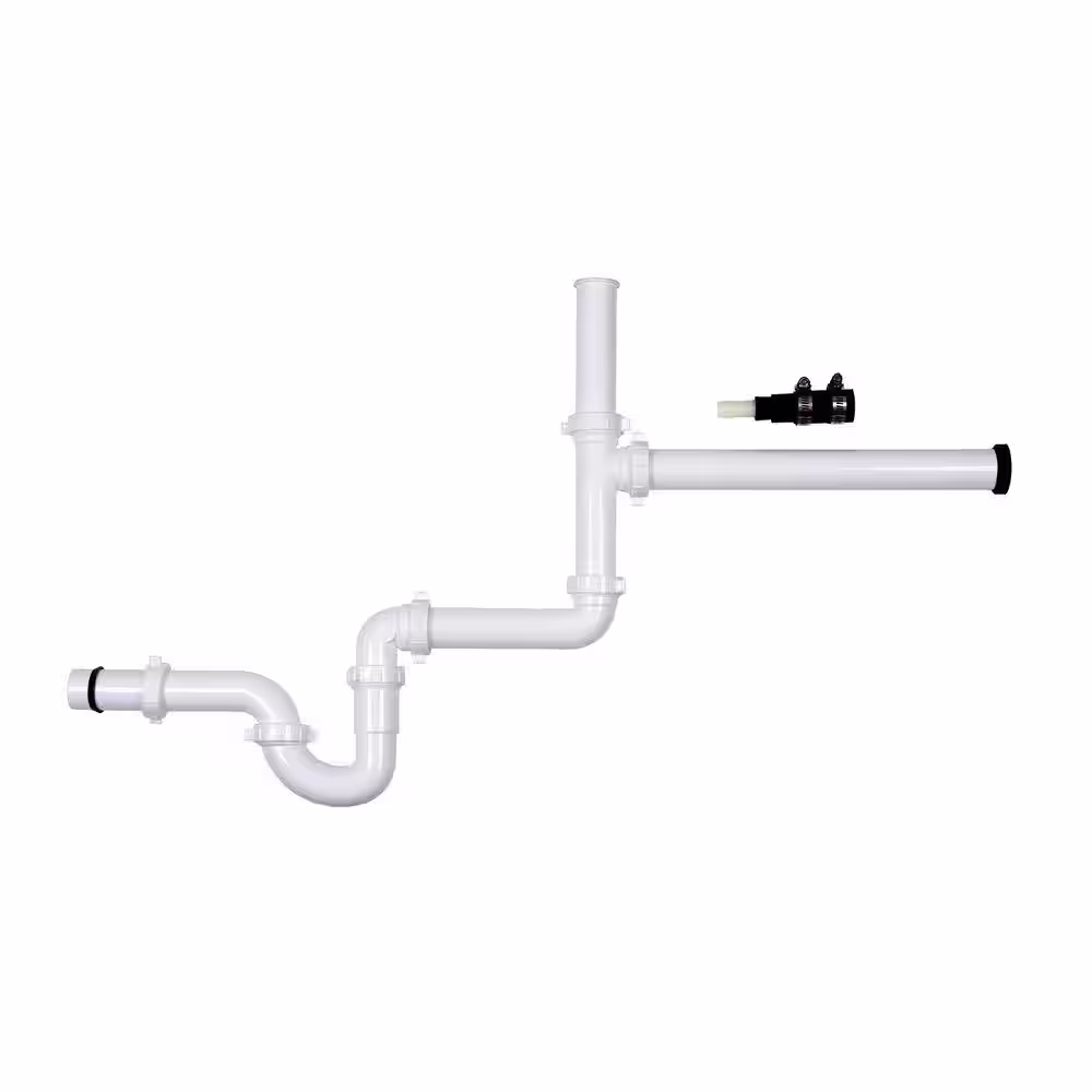 Oatey 1-1/2 in. White Plastic Slip-Joint Garbage Disposal Install Kit with 9 oz. Stain-Free Plumber's Putty