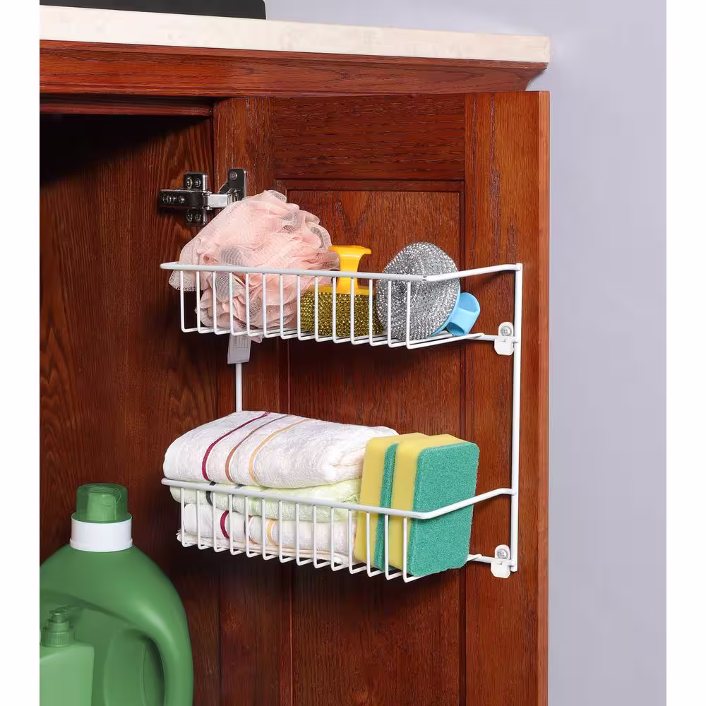 Everbilt 2-Tier Rack Wire Shelf (12.5 in. W x 10.5 in. H X 5 in. D)