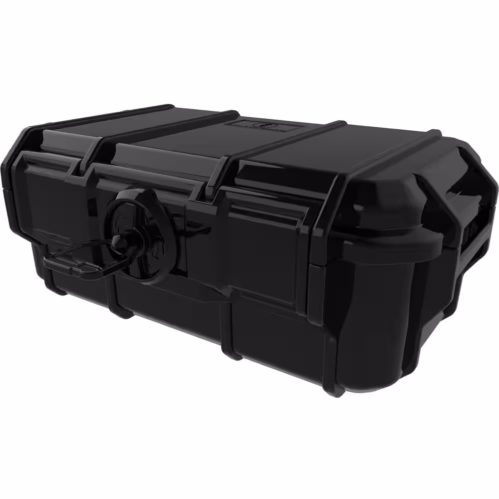 Seahorse 5.8 in. Black Watertight Tool Case