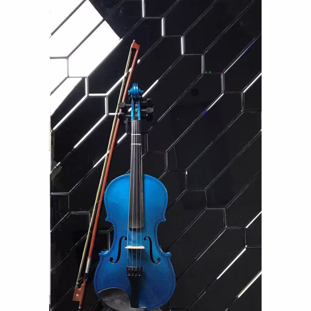 ABOLOS Blue Diamond Graphite Blue Beveled Picket 12 in. x 3 in. Glass Mirror Wall Tile (11.76 sq. ft./Case)