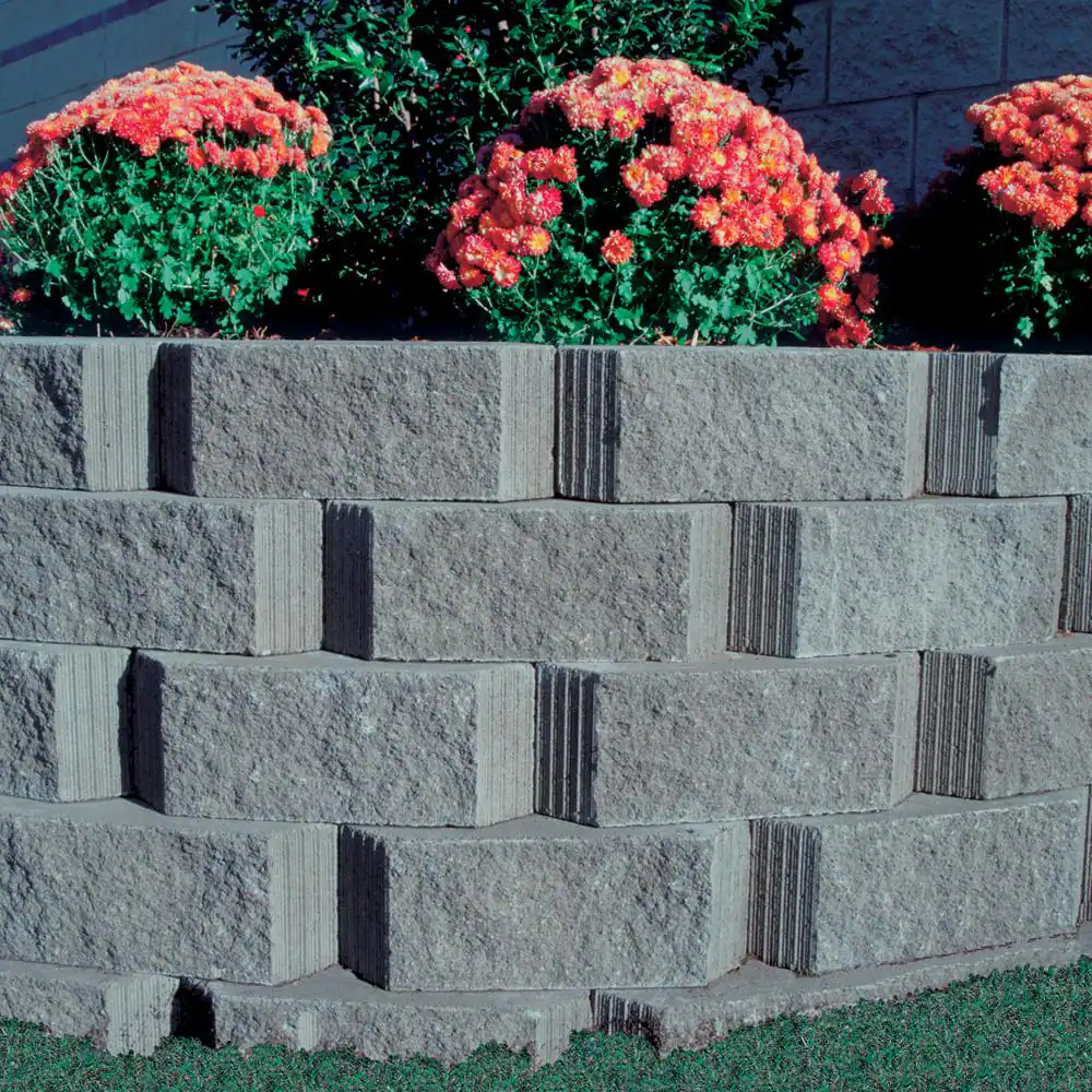 Pavestone Legacy Stone Deco 6 in. x 16 in. x 10 in. Charcoal Concrete Retaining Wall Block (45-Pieces/30.2 sq. ft./Pallet)