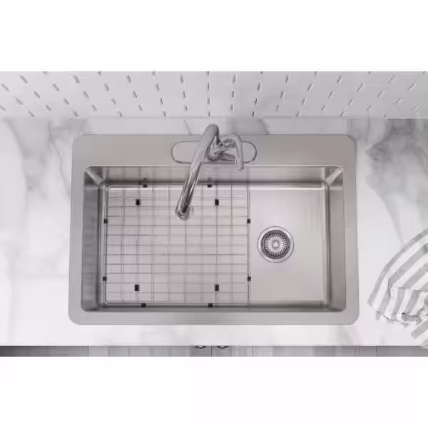 Elkay 17 in. x 15in. Stainless Steel Kitchen Sink Bottom Grid Fits 30 in. x 16-1/2 in. Bowl