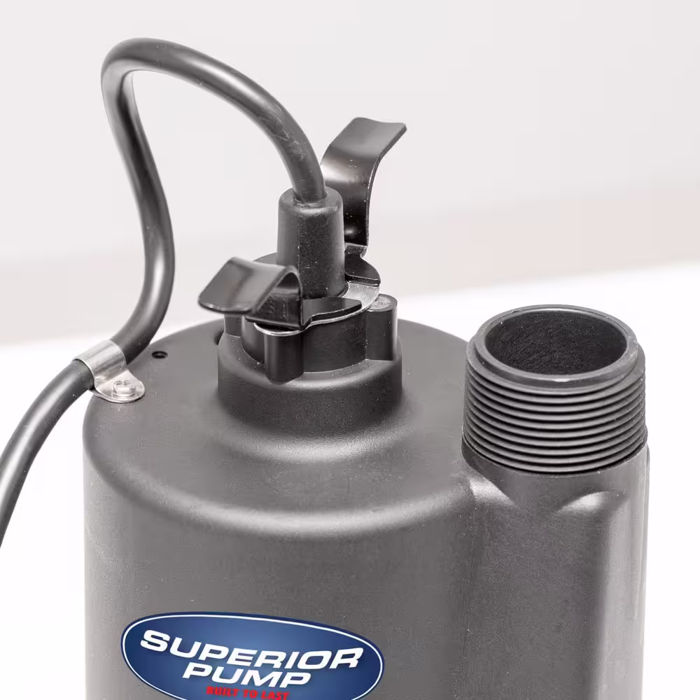 Superior Pump 1/3 HP Submersible Thermoplastic Sump Pump