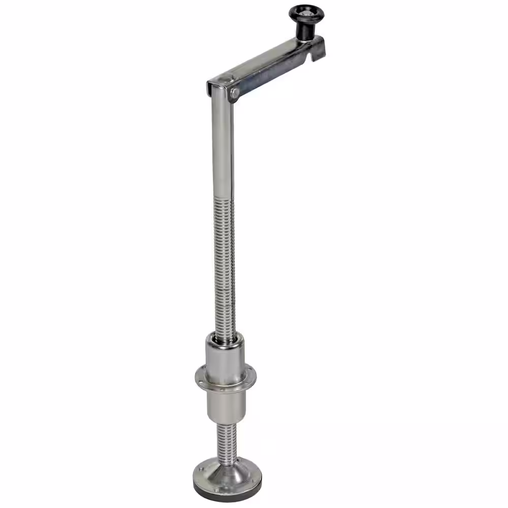 Vestil 26.6 in. Polished Chrome Leveling Jack