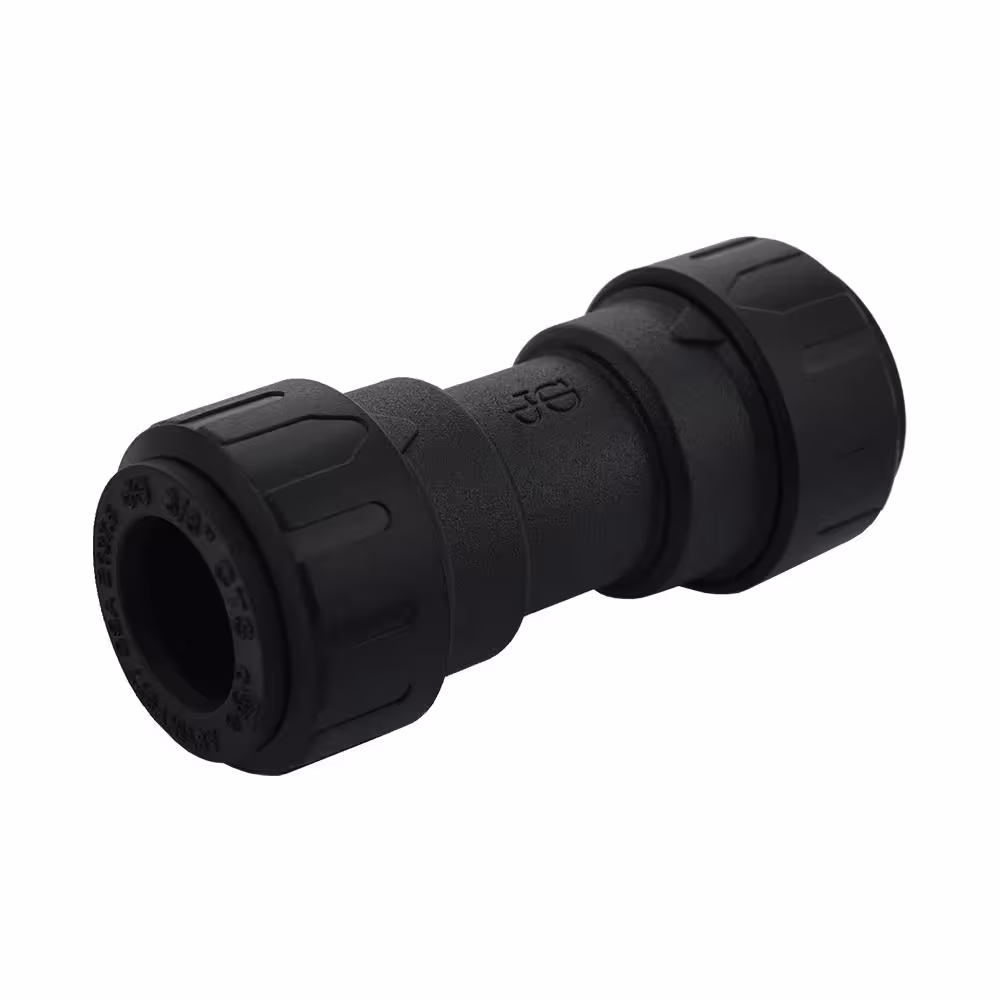 SharkBite ProLock 3/8 in. Push-To-Connect Plastic Coupling Fitting