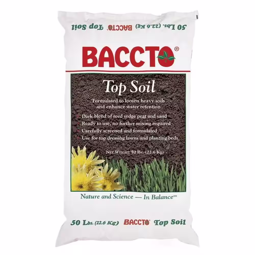 None Baccto Lawn Soil With Reed Sedge, Peat and Sand 50 lbs. (6-Pack)