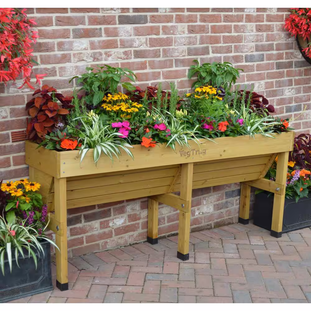 VegTrug 1.8 m Wood Raised Bed Wall Hugger