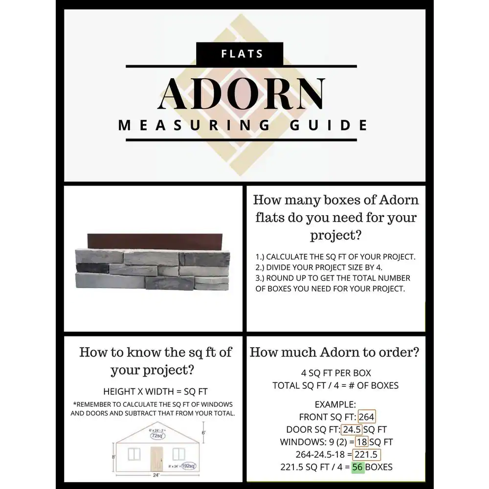 ADORN 23.5 in. x 6 in. Colorado Gray Stone Veneer Siding (Flats)