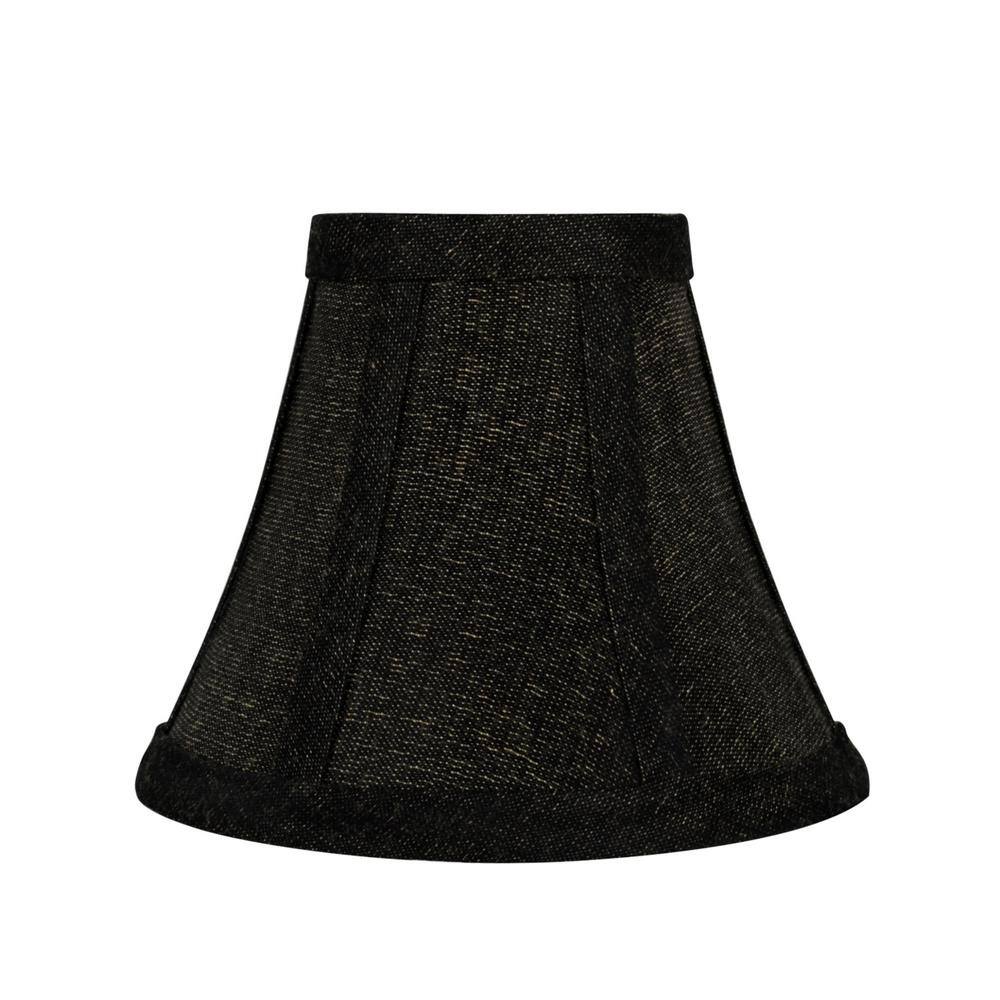 Aspen Creative Corporation 6 in. x 5 in. 2-Tone Black Bell Lamp Shade (5-Pack)