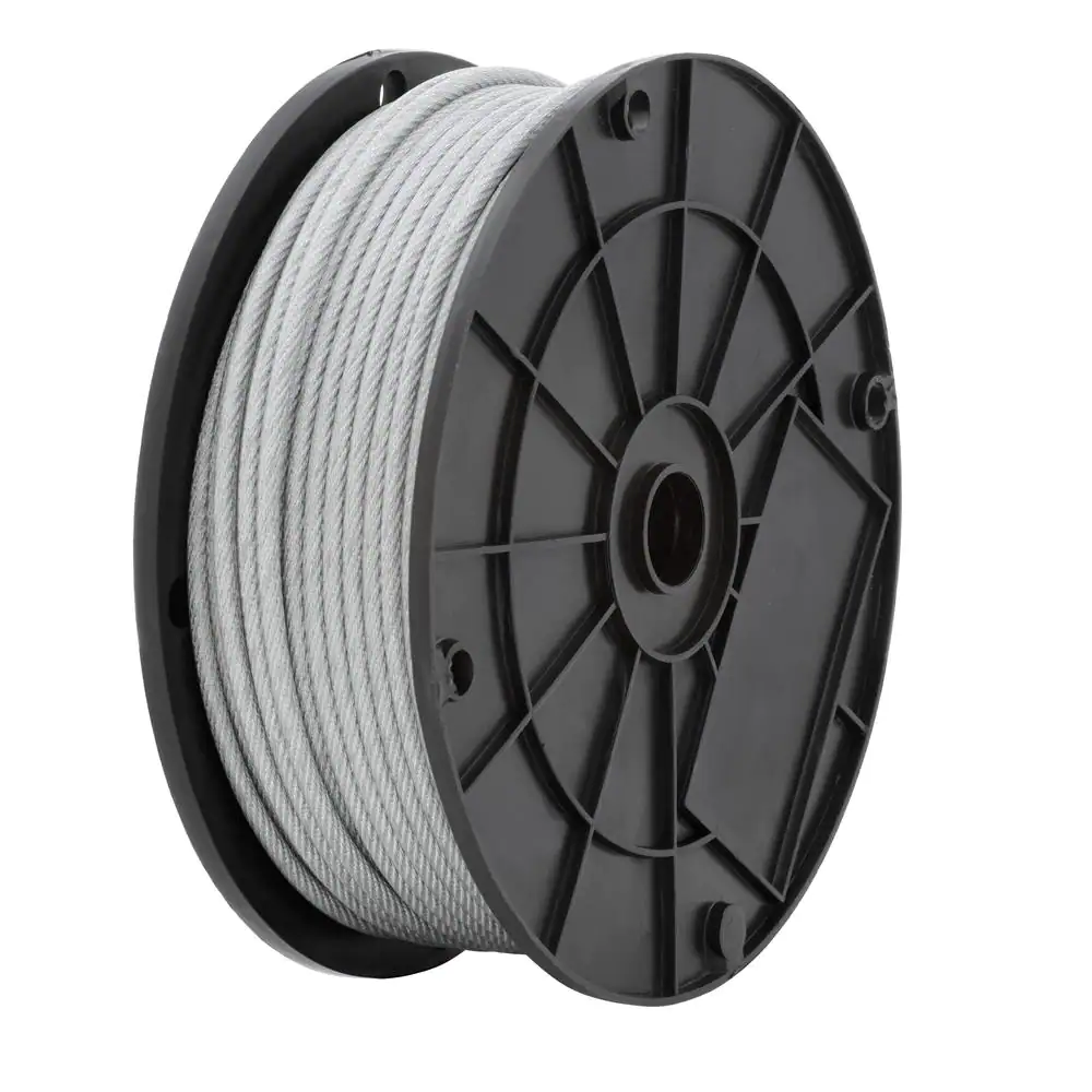 Everbilt 1/8 in. x 250 ft. Galvanized Vinyl Coated Steel Wire Rope