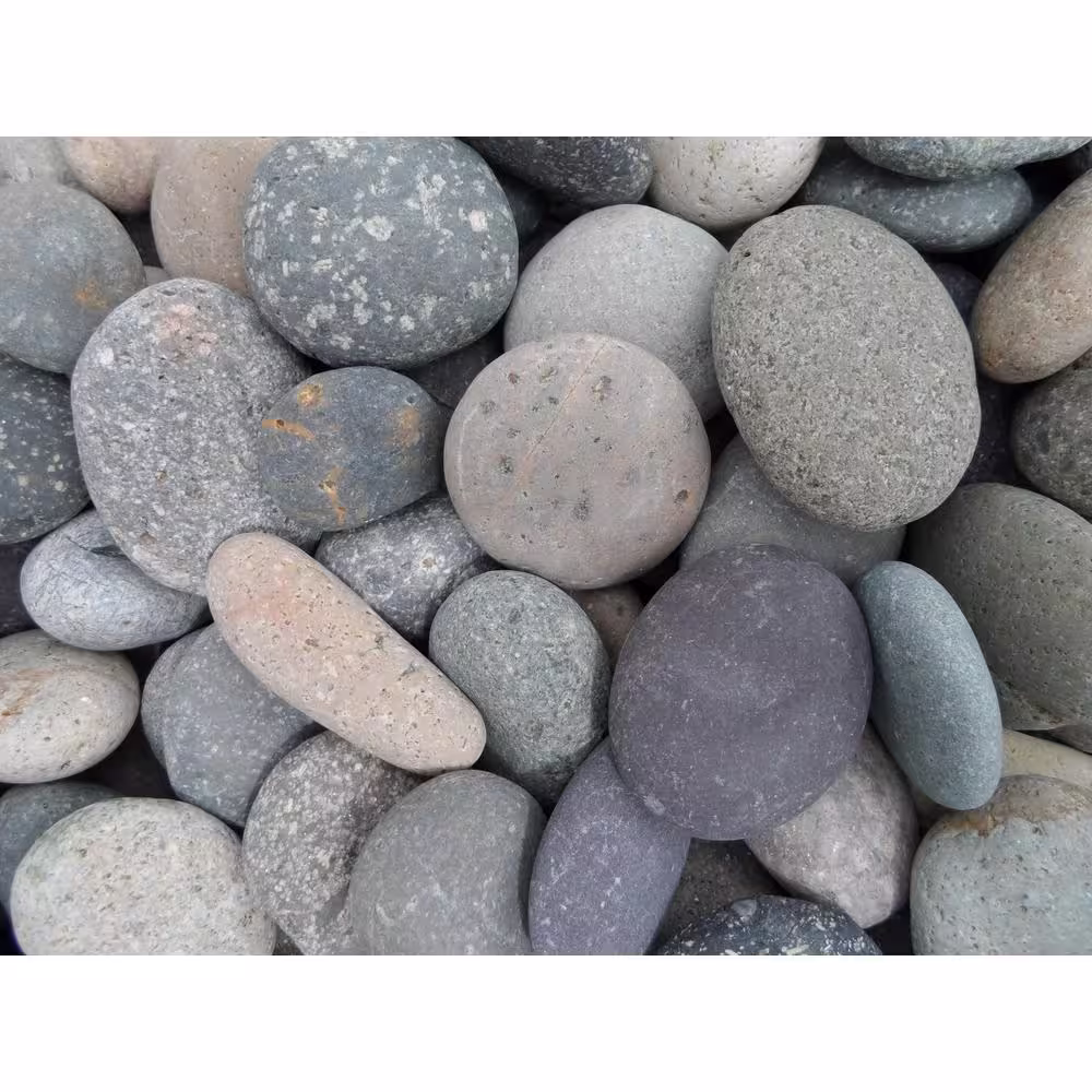 None Rock Ranch 0.25 cu. ft. 20 lbs. 1 in. to 2 in. Mixed Mexican Beach Pebble (40-Bag 10 cu. Ft. 800 lbs. Pallet)